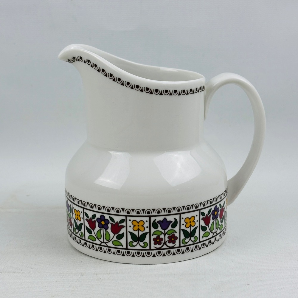 Royal Doulton Fireglow Creamer Small Pitcher Floral 8 Ounces‎ Discontinued